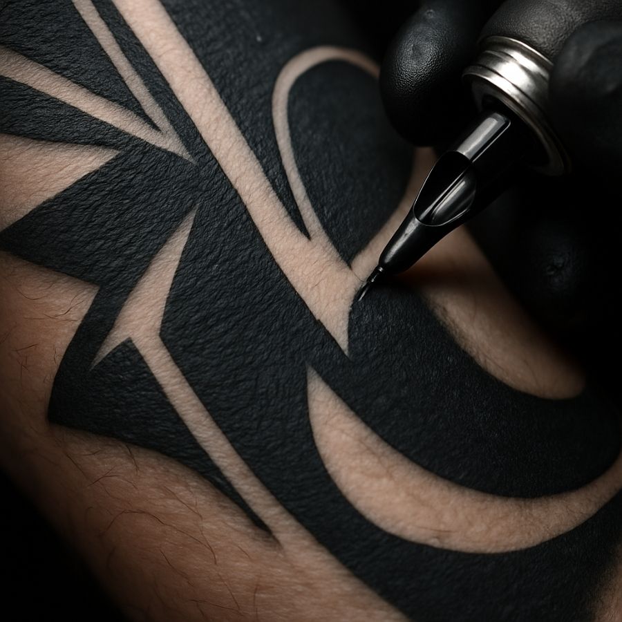 Blackwork-tattoos in Köln
